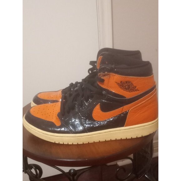 Size 12 - Jordan 1 Retro High Shattered Backboard 3.0 Preowned No Box 555088028 - Picture 10 of 14